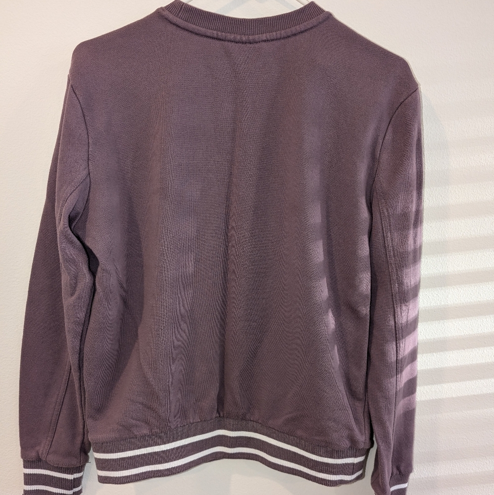 Women's Fila Purple with White Stripes Sweatshirt - Size S - Picture 2 of 3